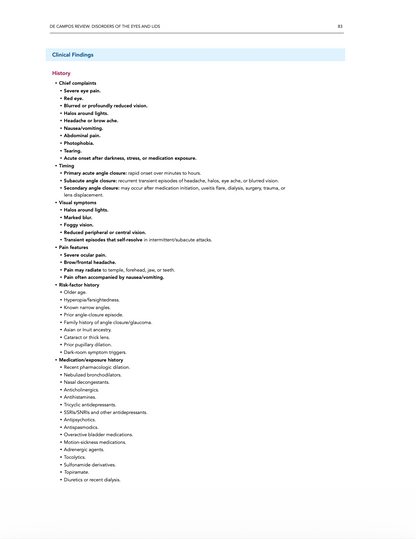 Disorders of the Eyes and Lids