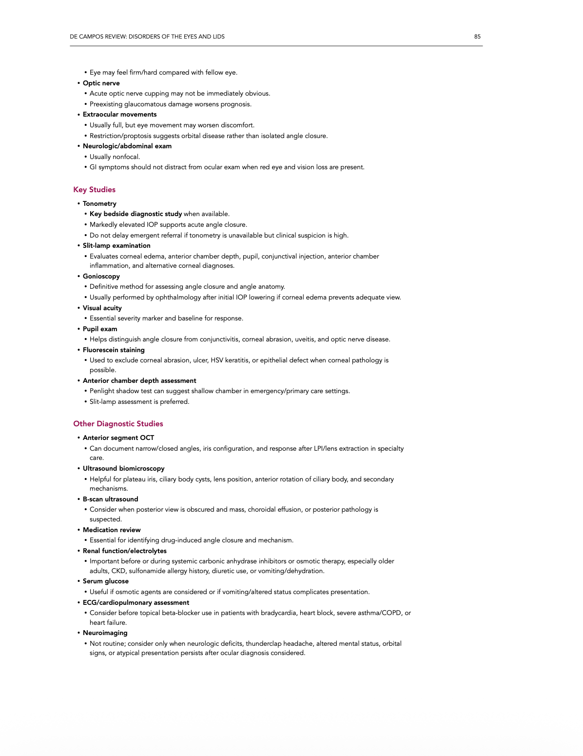 Disorders of the Eyes and Lids