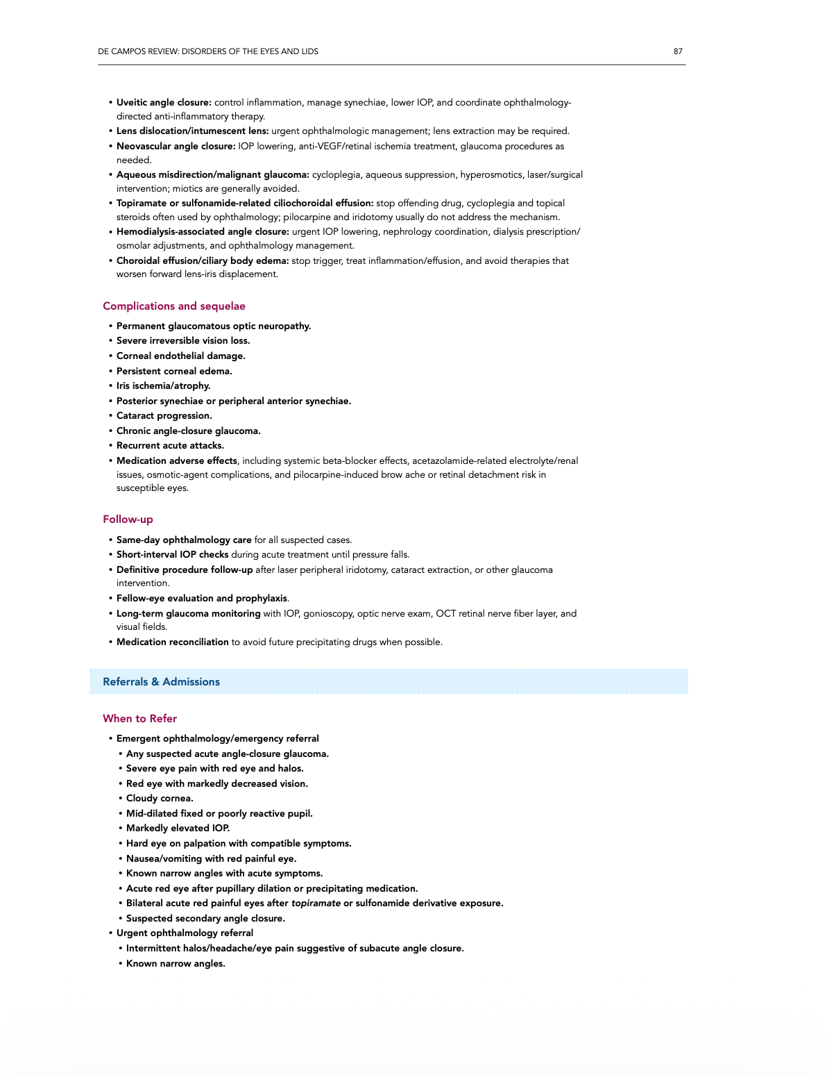 Disorders of the Eyes and Lids